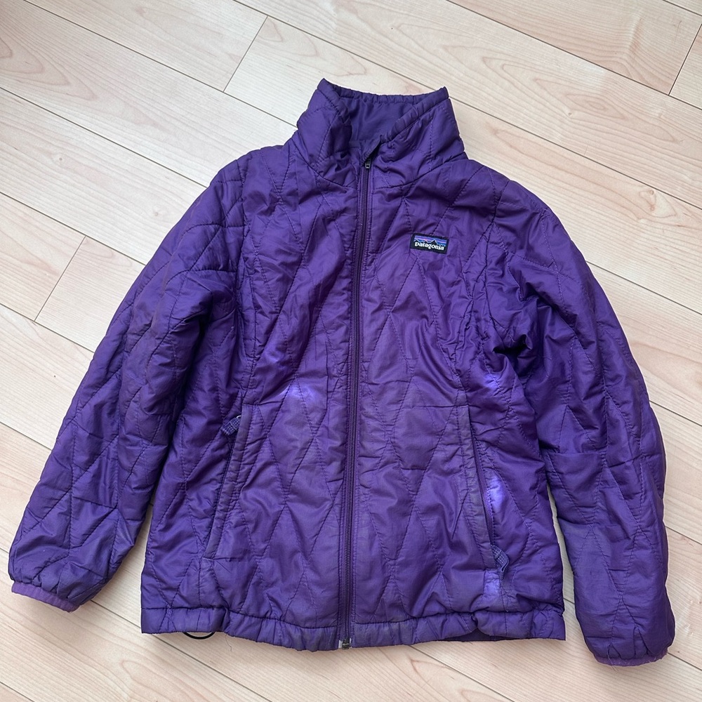 Patagonia Kids Purple Puffer Jacket Nano